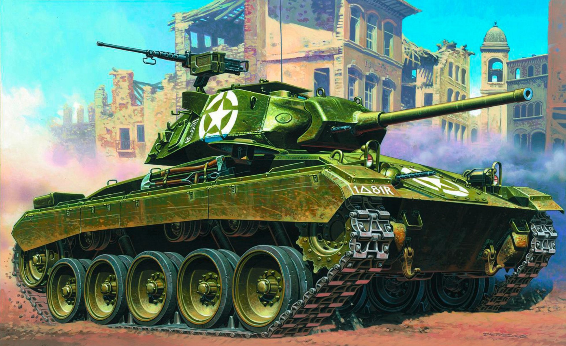 kunst panzer leichter panzer m24 chaffee leicht m24 chaffee benannt nach ehre briten general chaffee schlacht usa ww2