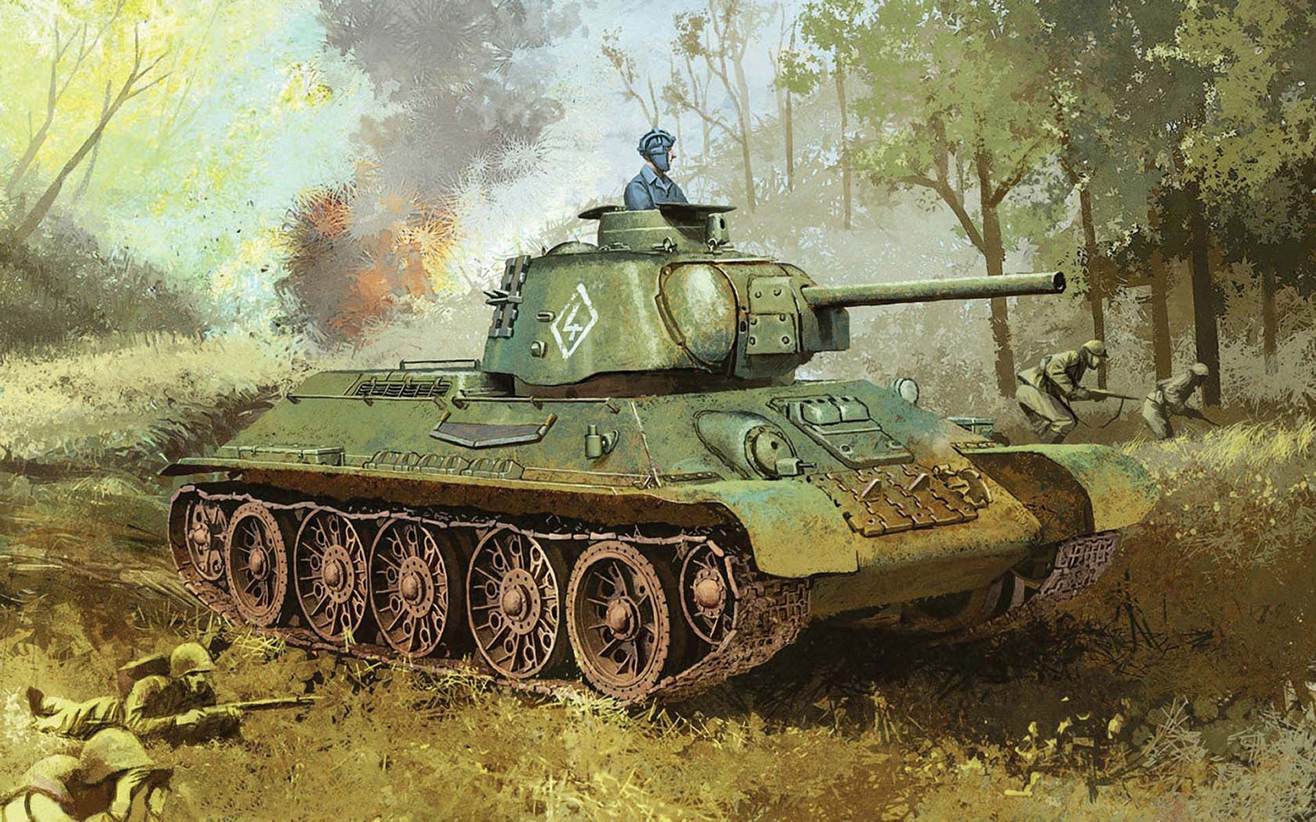 oviet medium tank t-34-76 thirty-four of the sample 1943 . period great world war