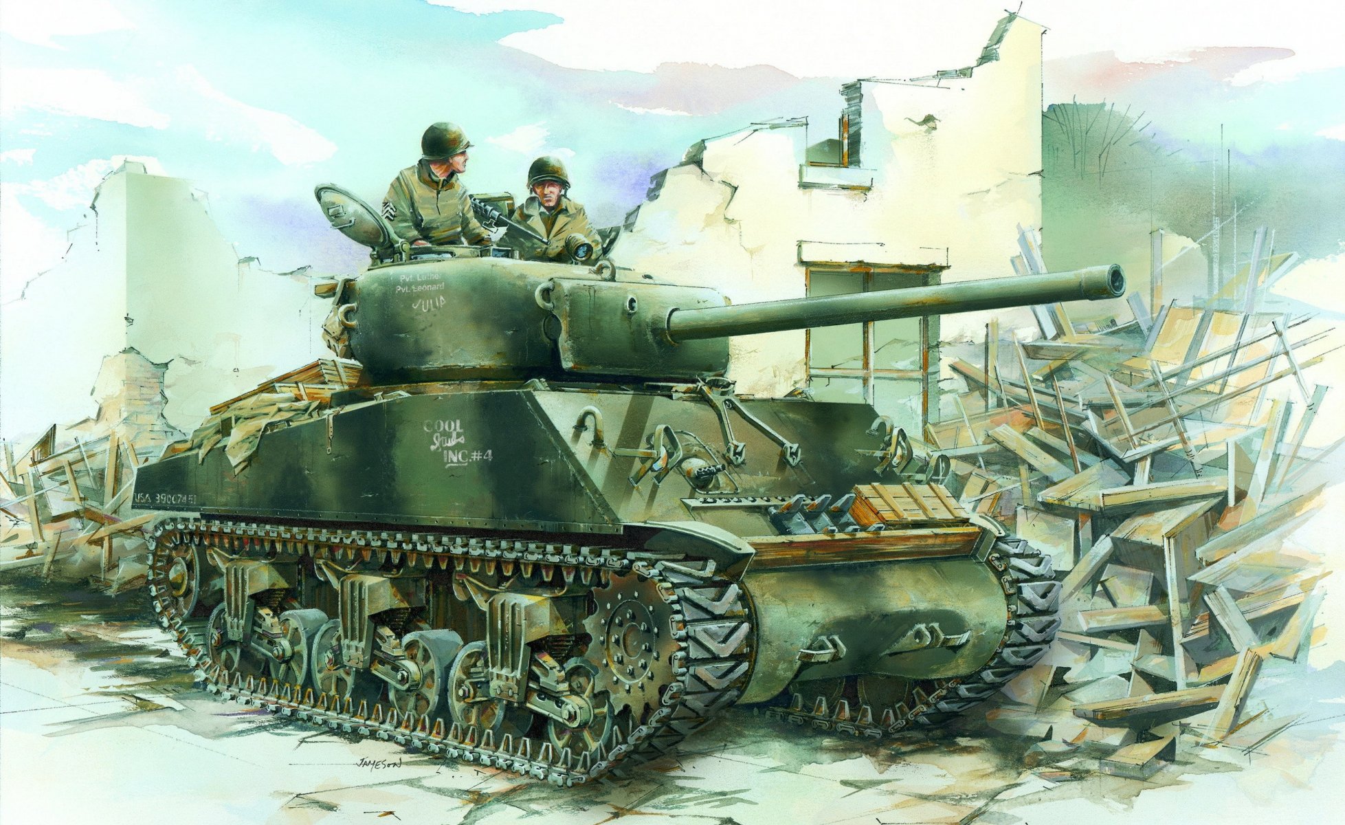 m4 sherman carro armato petroliere seconda guerra mondiale disegno