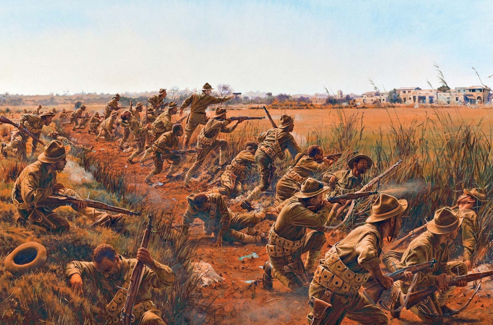 art guerre combat soldats springfield m1903 springfield m1903 américain magasin fusils première guerre mondiale dessin