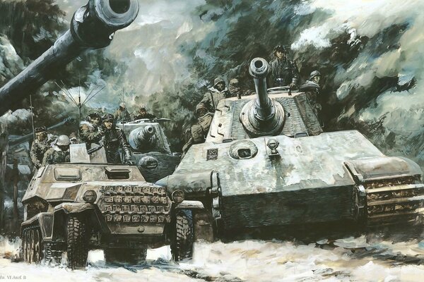 Немецкий танк королевский тигр