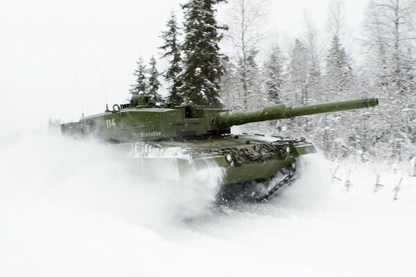 The main battle tank of Germany Leopard