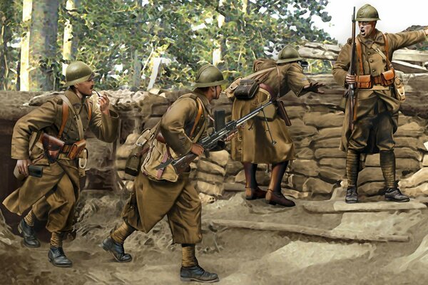 French infantry during the First World War