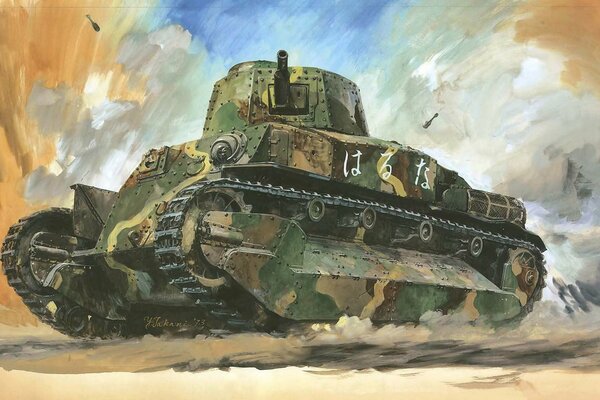 Рисунок танка 1930 годов