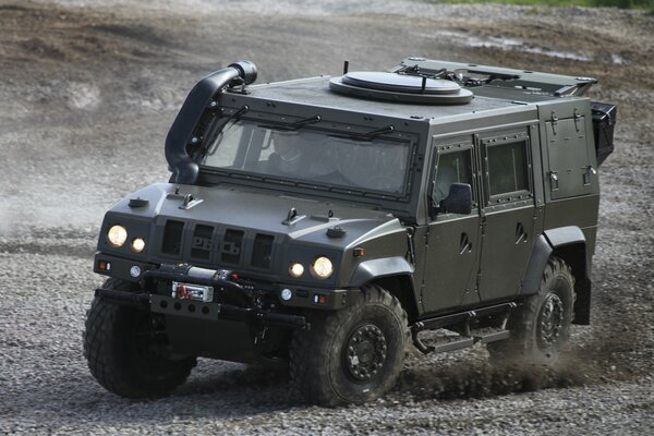 Armored vehicle lynx of high cross-country military purpose