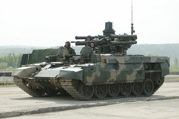 Russian combat vehicle BMPT ATGM