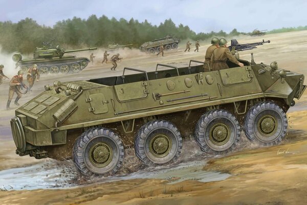 Soviet BTR-60P basic modification