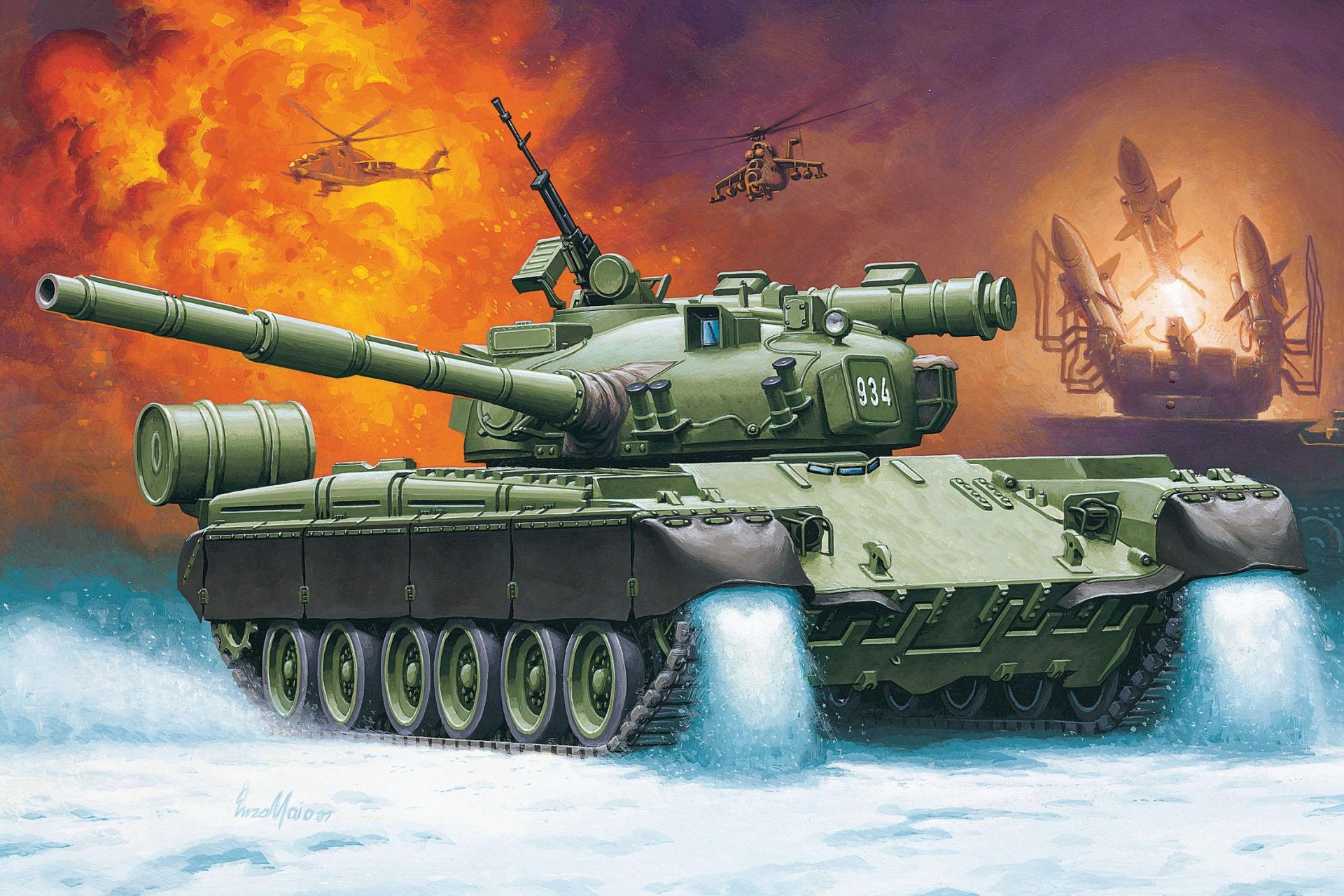 figura enzo mayo t-80 carro armato principale mbt russia