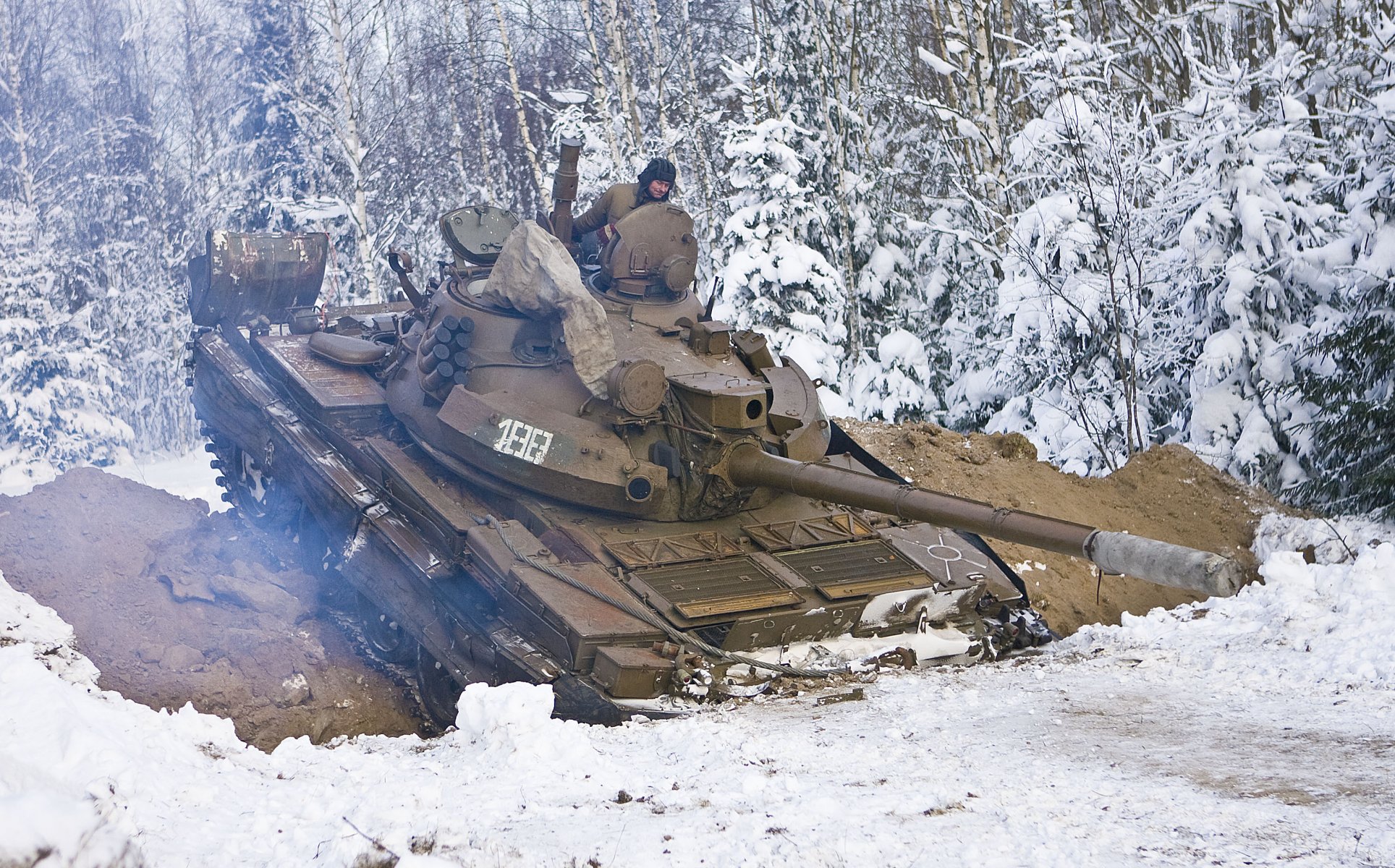 t-62 tank schnee winter udssr