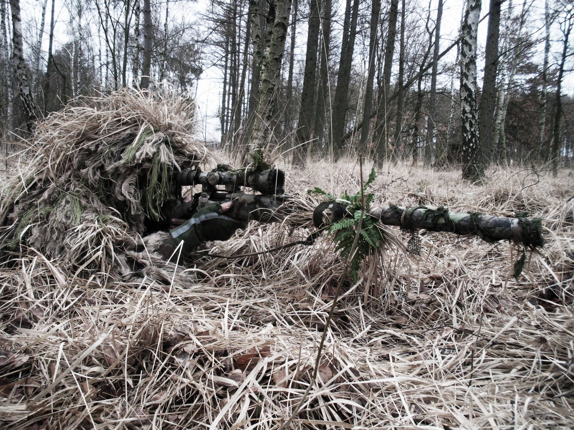 scharfschütze hinterhalt tarnung scharfschützengewehr