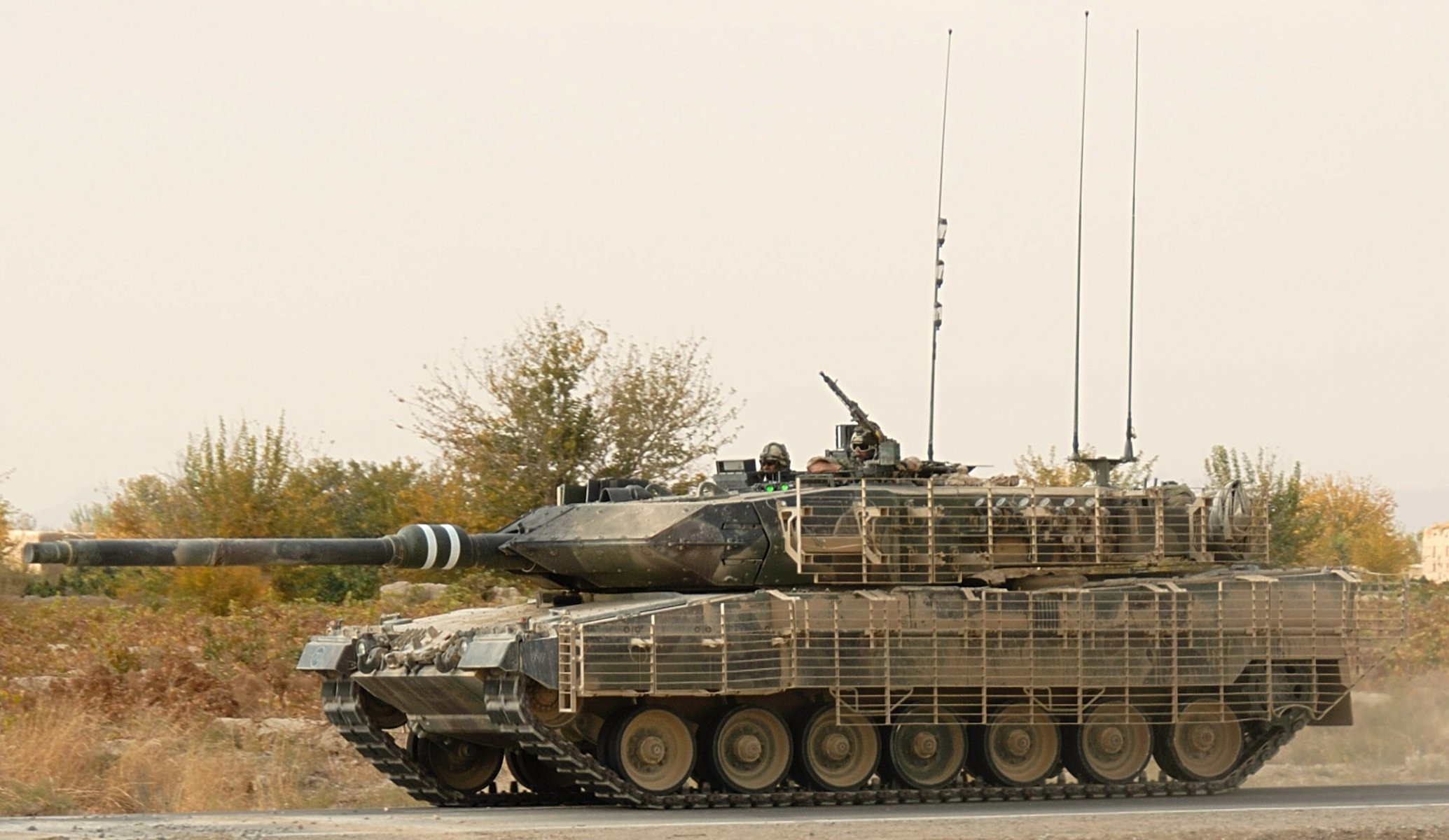 tank leopard 2a6 schutz gras