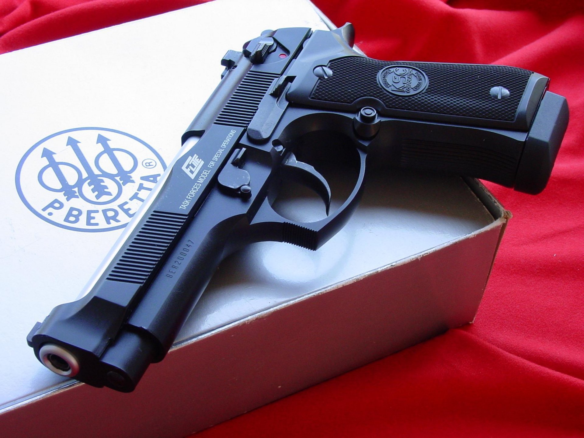 beretta pistola caja de embalaje