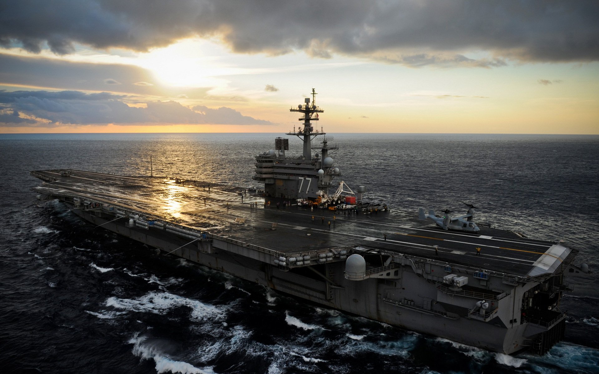 uss george w. bush portaerei armi