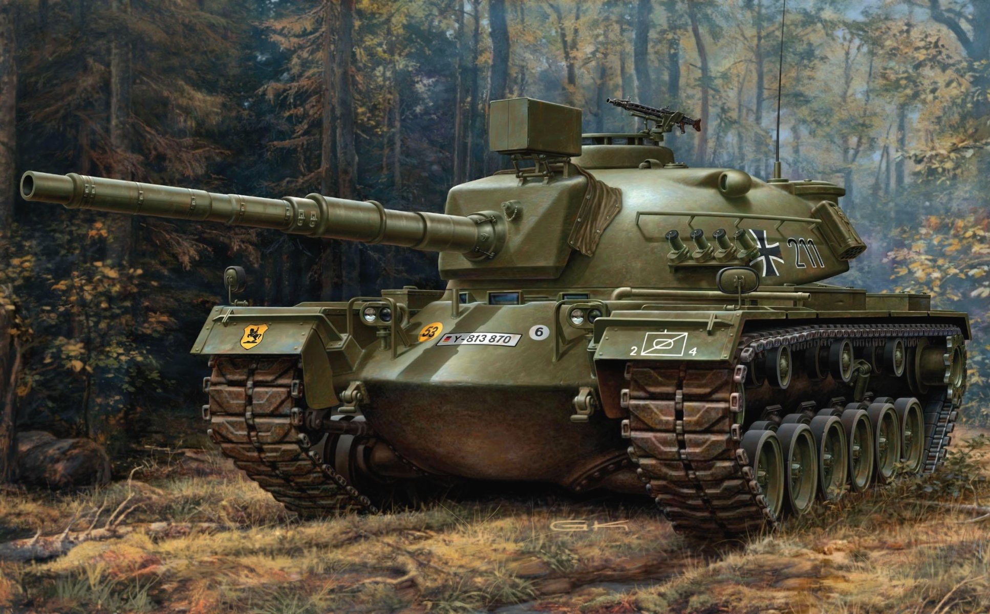 picture g.klawek tank m-48 a2 ga2 bundeswehr germany