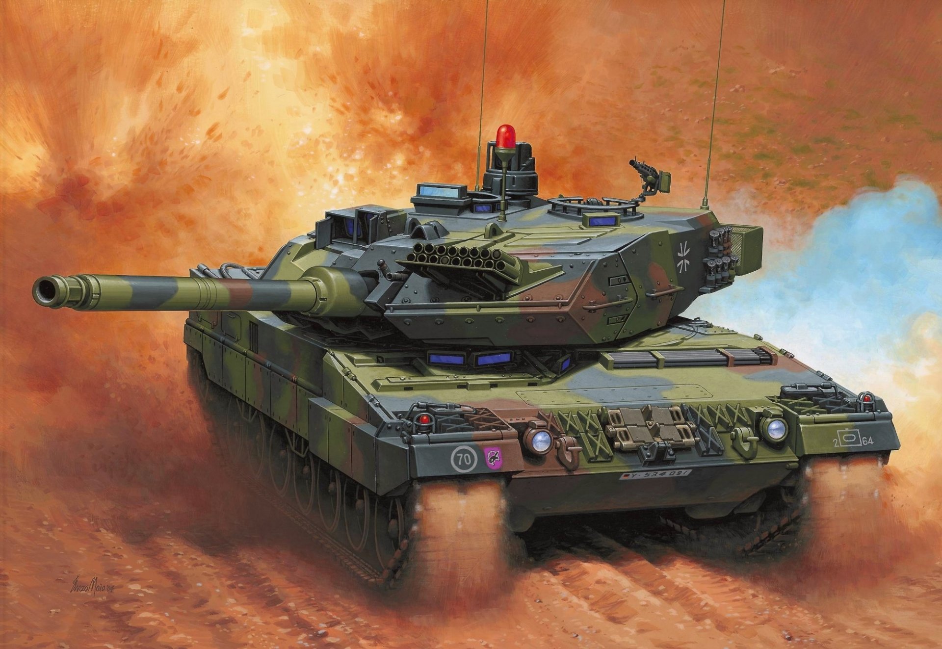 figura enzo mayo tanque leopardo 2a6 mbt bundeswehr alemania