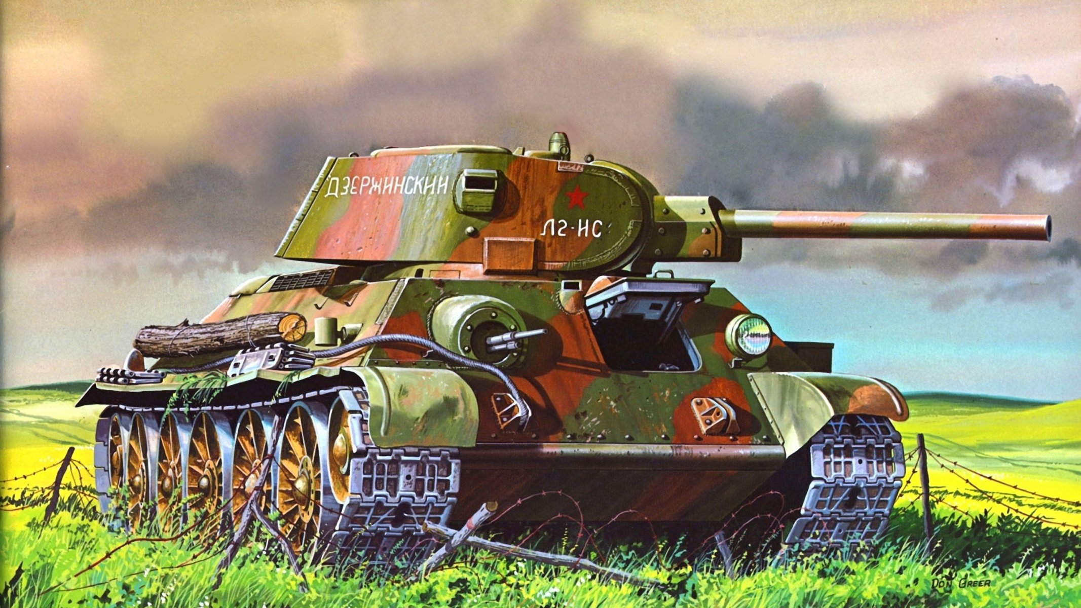 figura don greer tanque medio t-34/76 ejército rojo