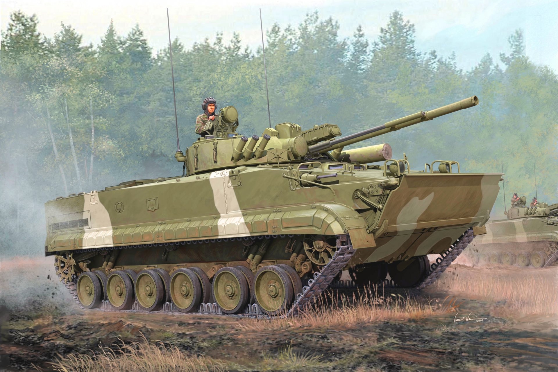 dessin vincent vai véhicule de combat d infanterie bmp-3 russie