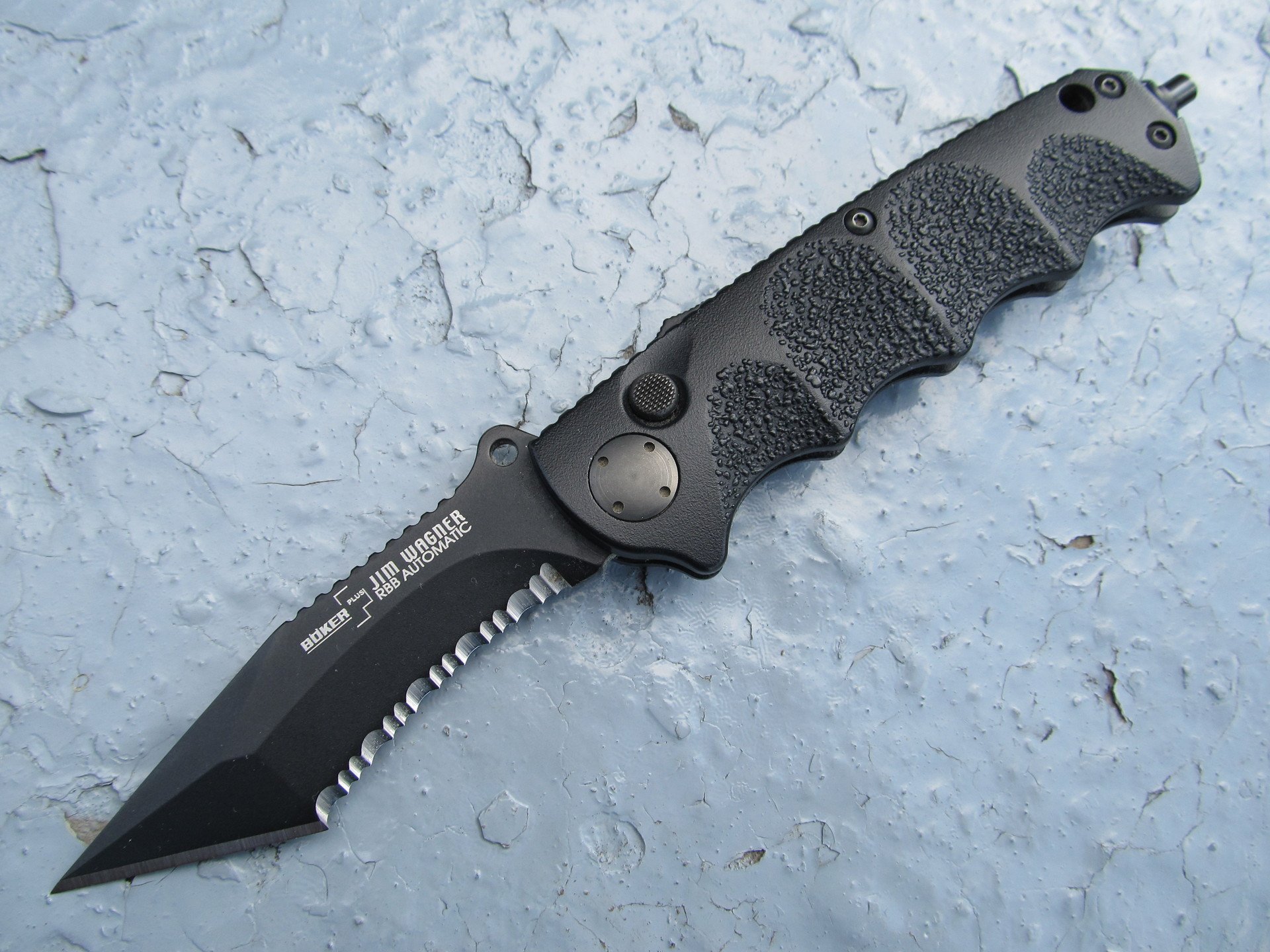 boker plus jim wagner rbb automatic knife folding automatic coat tactical sereytor