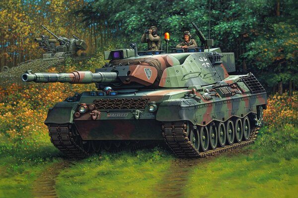 Dijital art Tank allemand