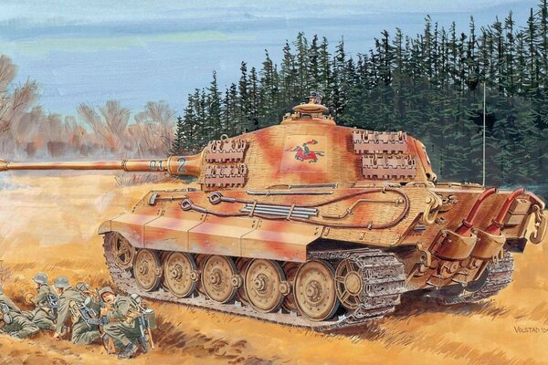 WW. Deutscher schwerer Panzer