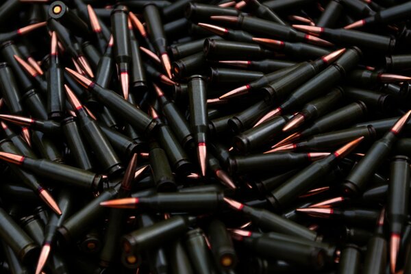 Cartridges from the AK-74 killer car