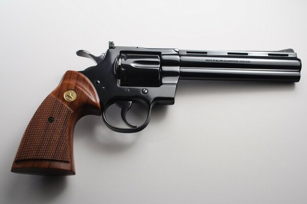 Colt with a wooden handle large