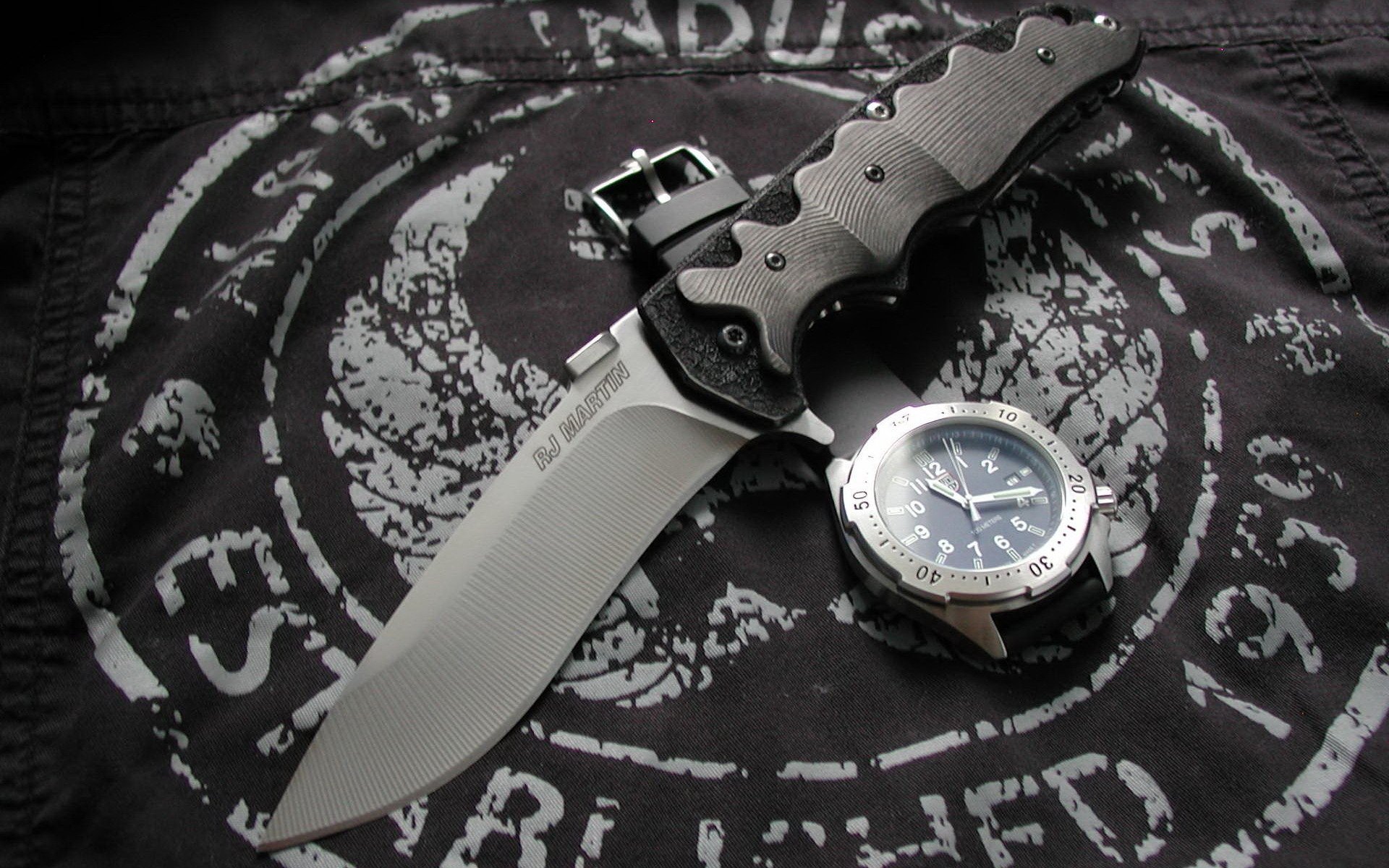 cuchillo cuchillos y reloj de pulsera reloj tela