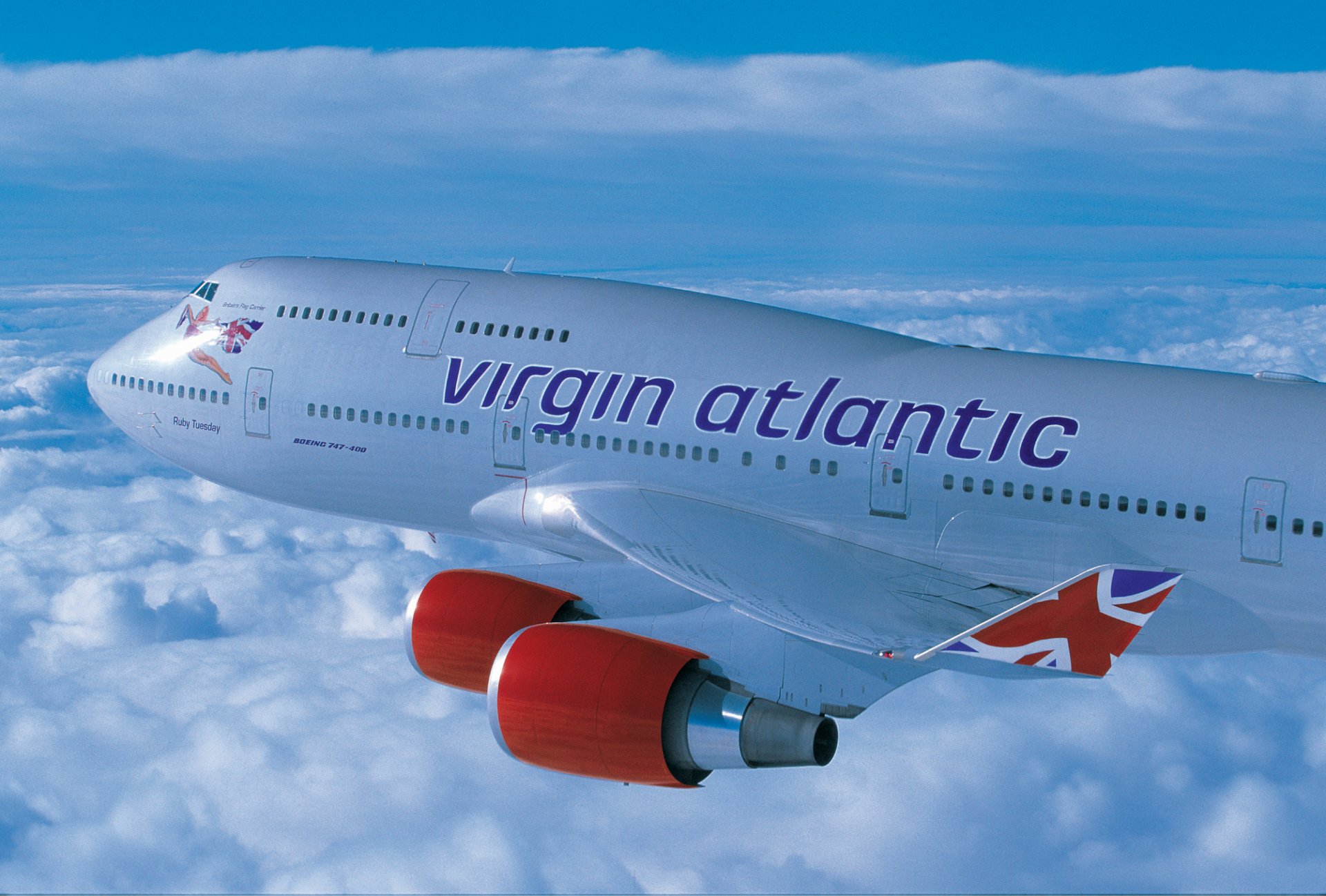 virgin atlantic boeing b-747 height cloud