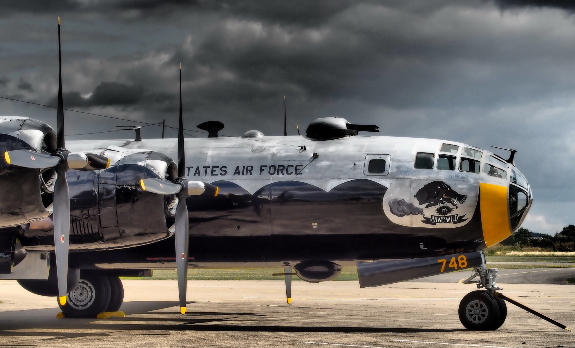 b-29 avión armas