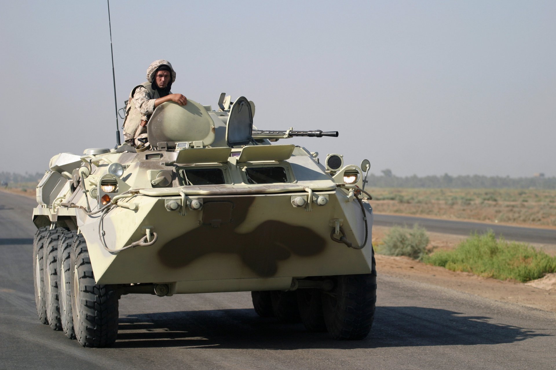 btr-80 men iraq road war the army