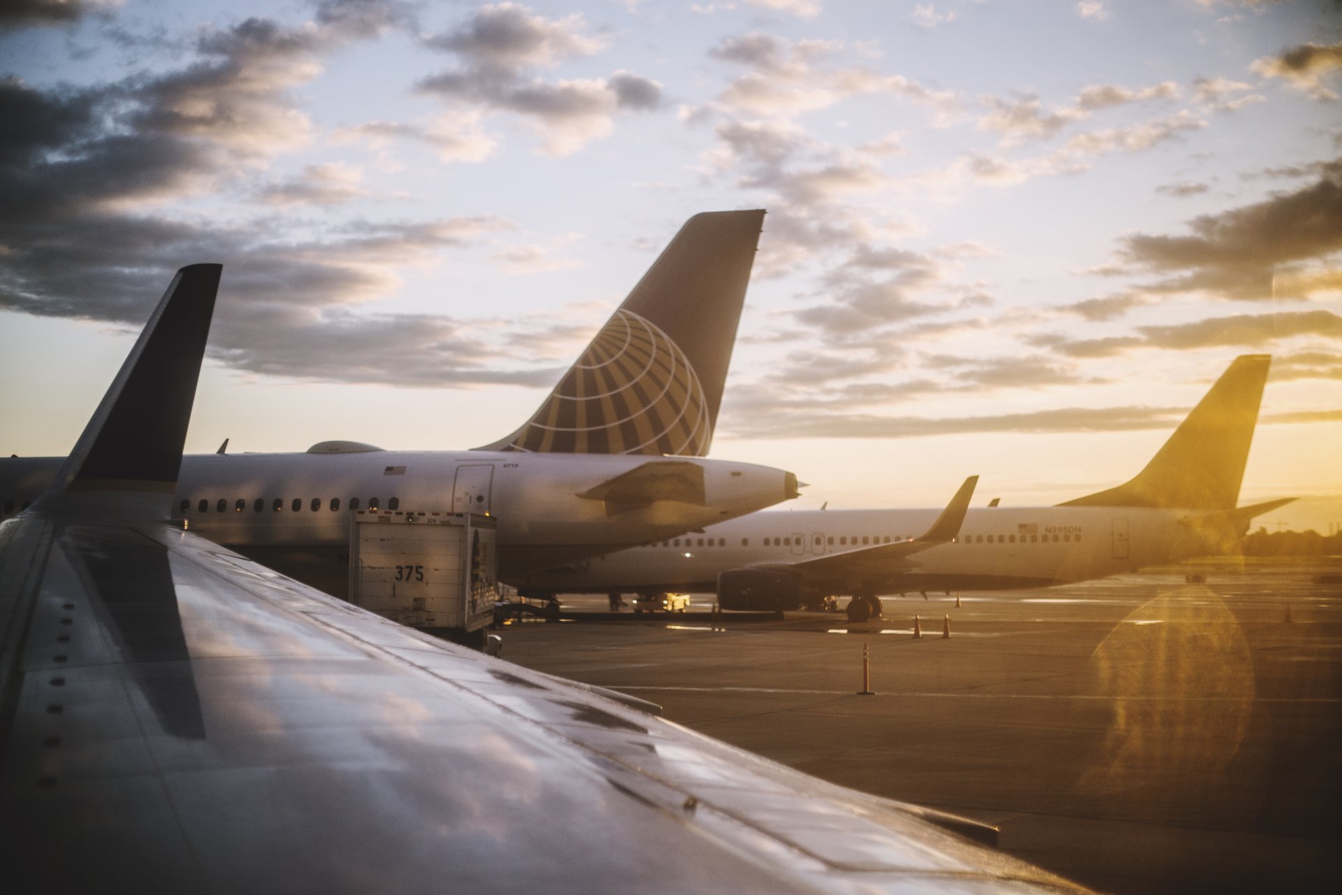 avions ciel nuages