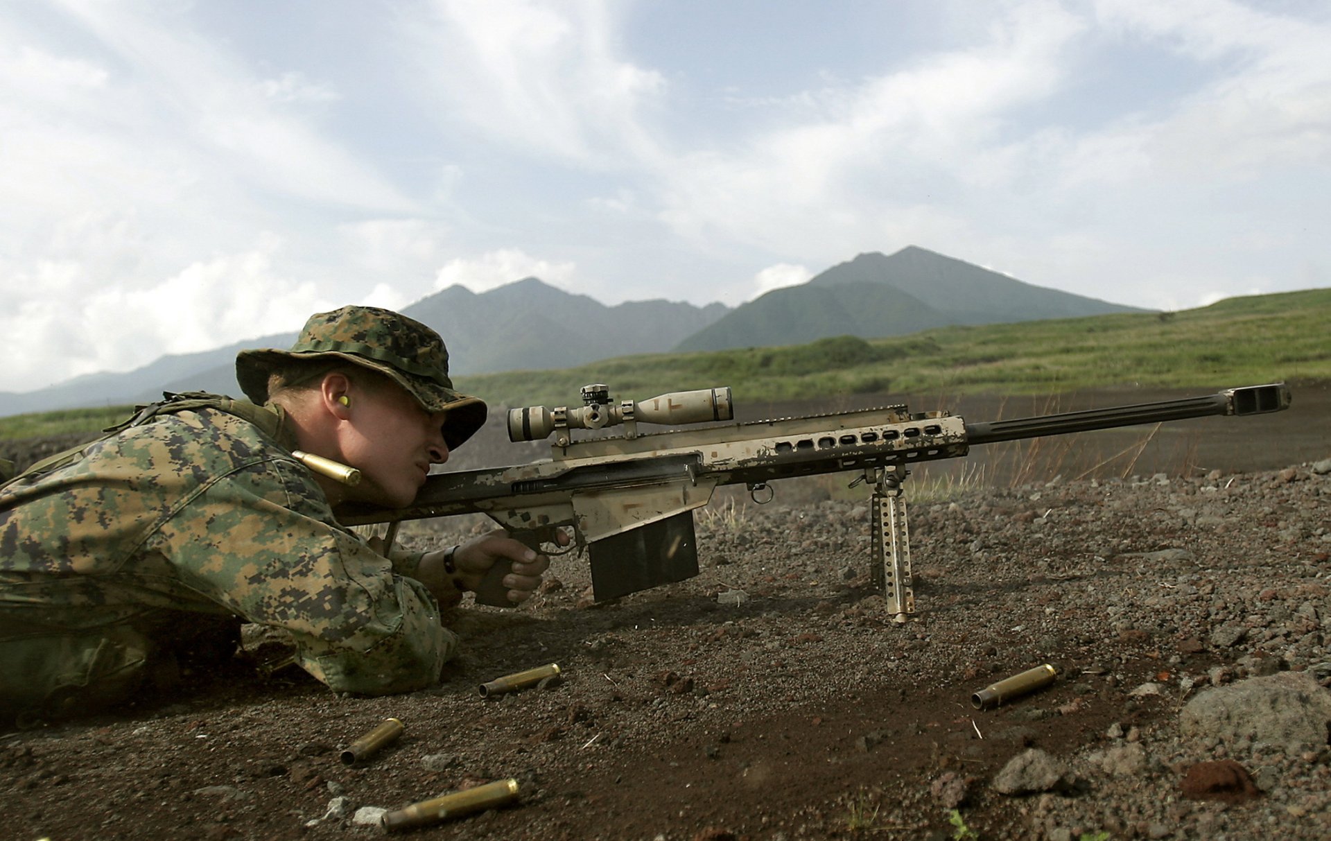 francotirador rifle alcance barrett