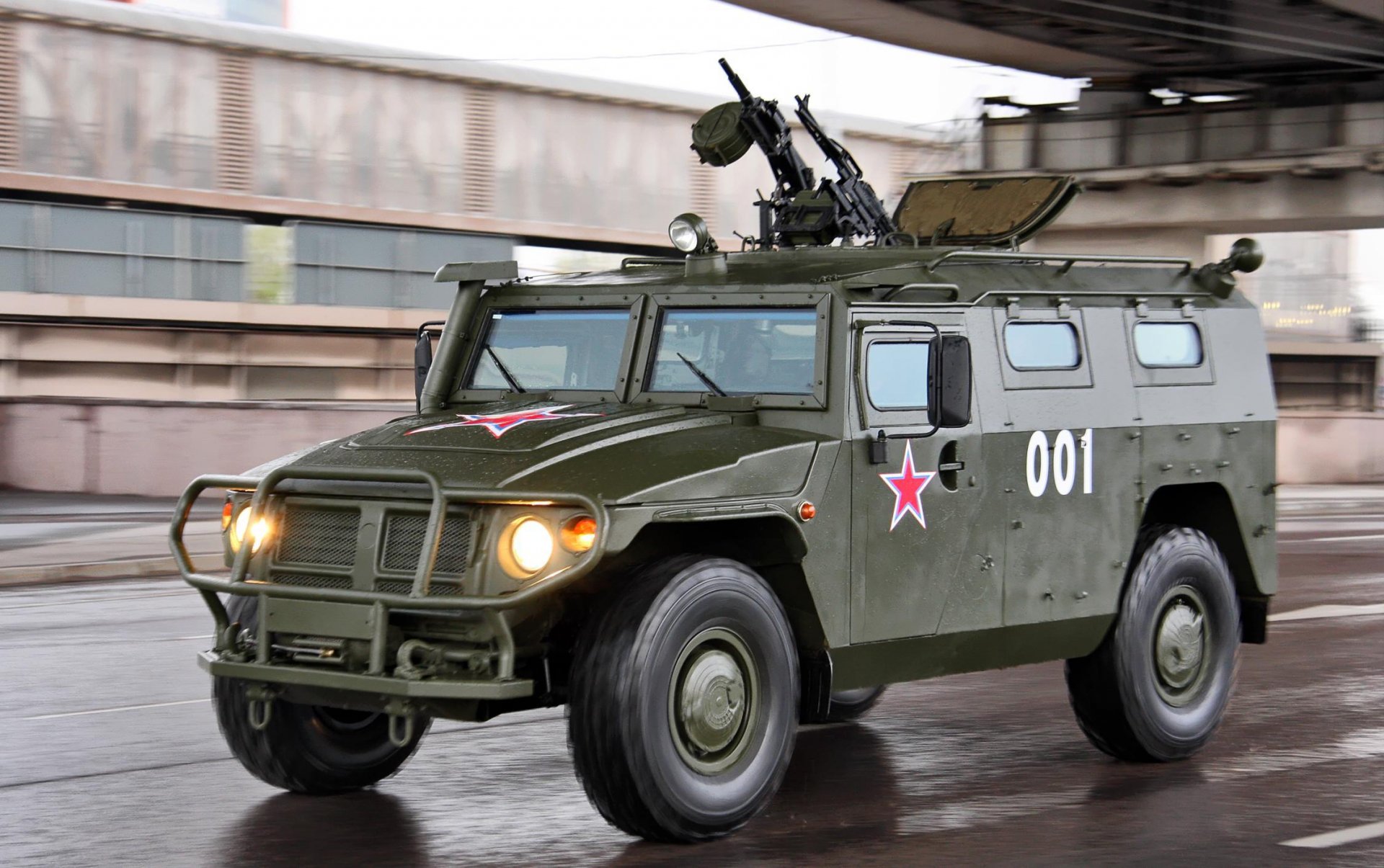 gaz-233014 tiger army version armored car