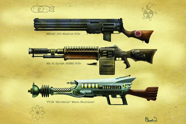 Armas del juego fallout