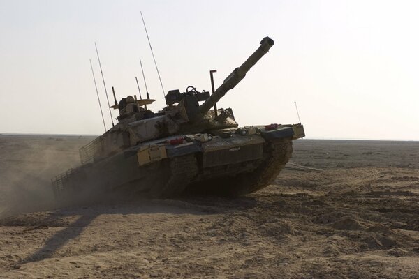 Challenger 2 tank during the military invasion