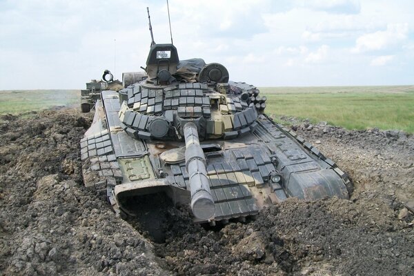 Los tanques de barro no tienen miedo. T-72