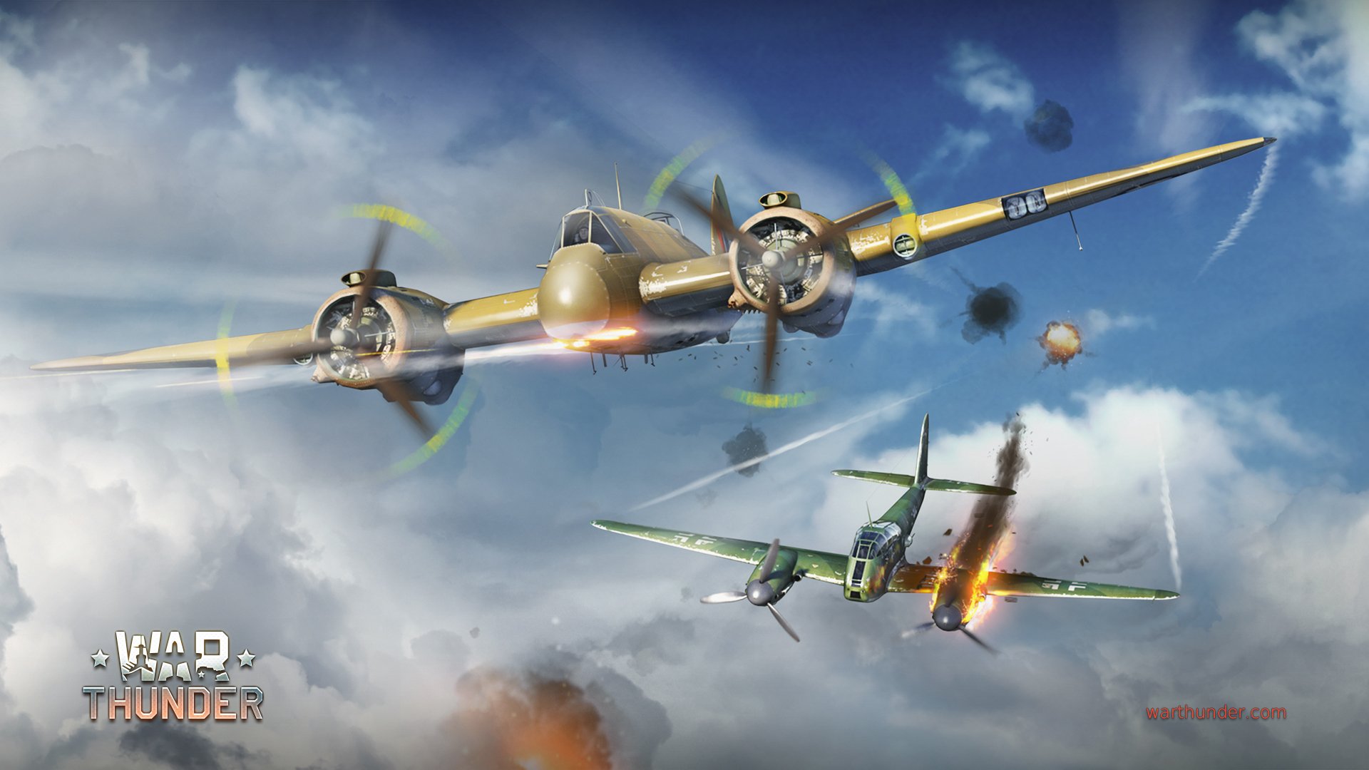 art . war sky bristol beaufighter uk twin-engine the piston heavy fighter torpedo messerschmitt me.410 hornisse hornet german flame clouds war thunder