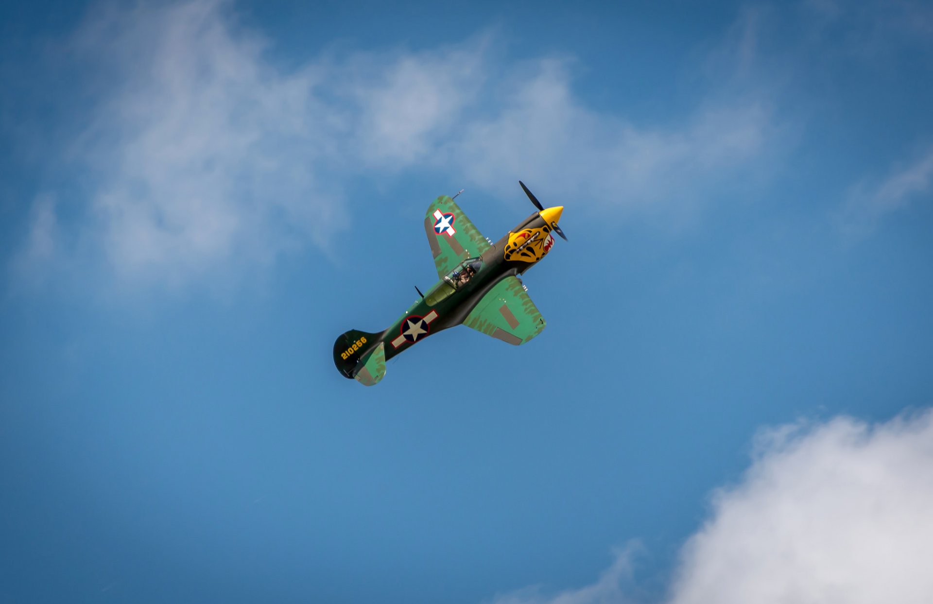 flugzeug kämpfer retro flug parade himmel wolken