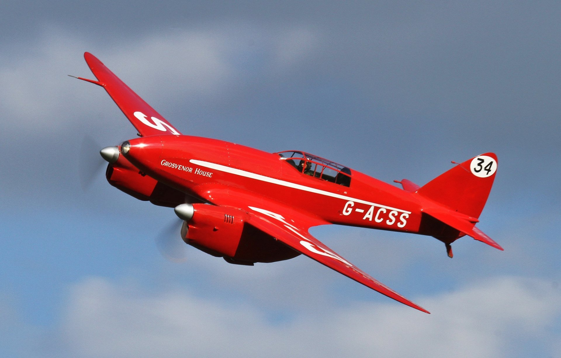 de havilland dh.88 comet twin-engine racing plane