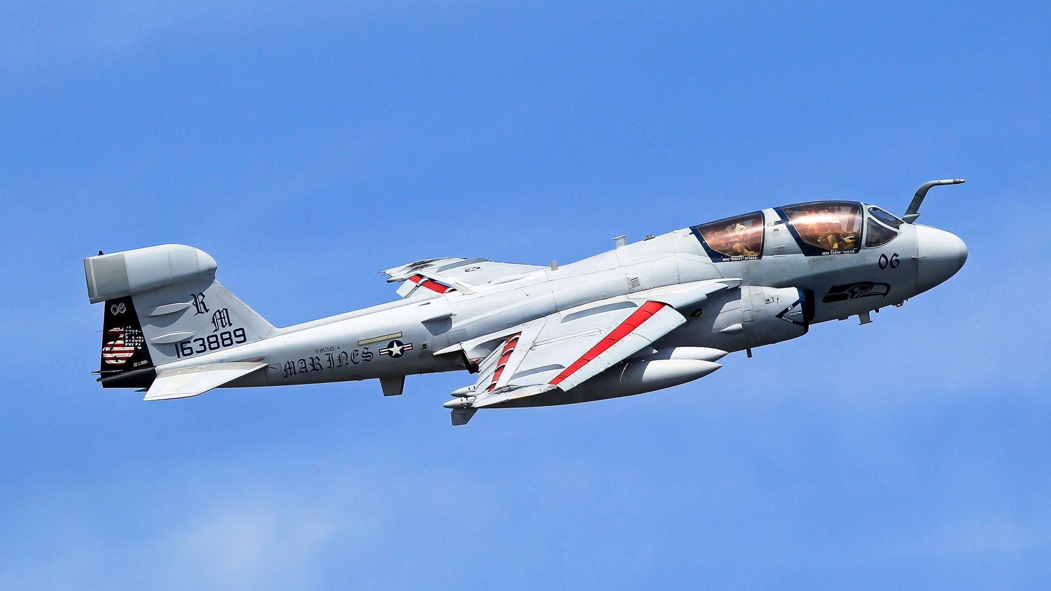 grumman ea-6b prowler pont avion ciel