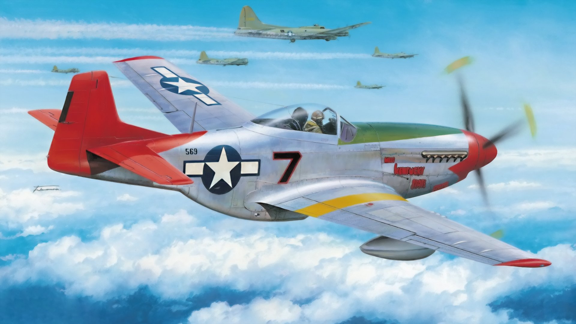 r-51 mustang d arte guerra ww2 pittura aereo tuskegee aviatori