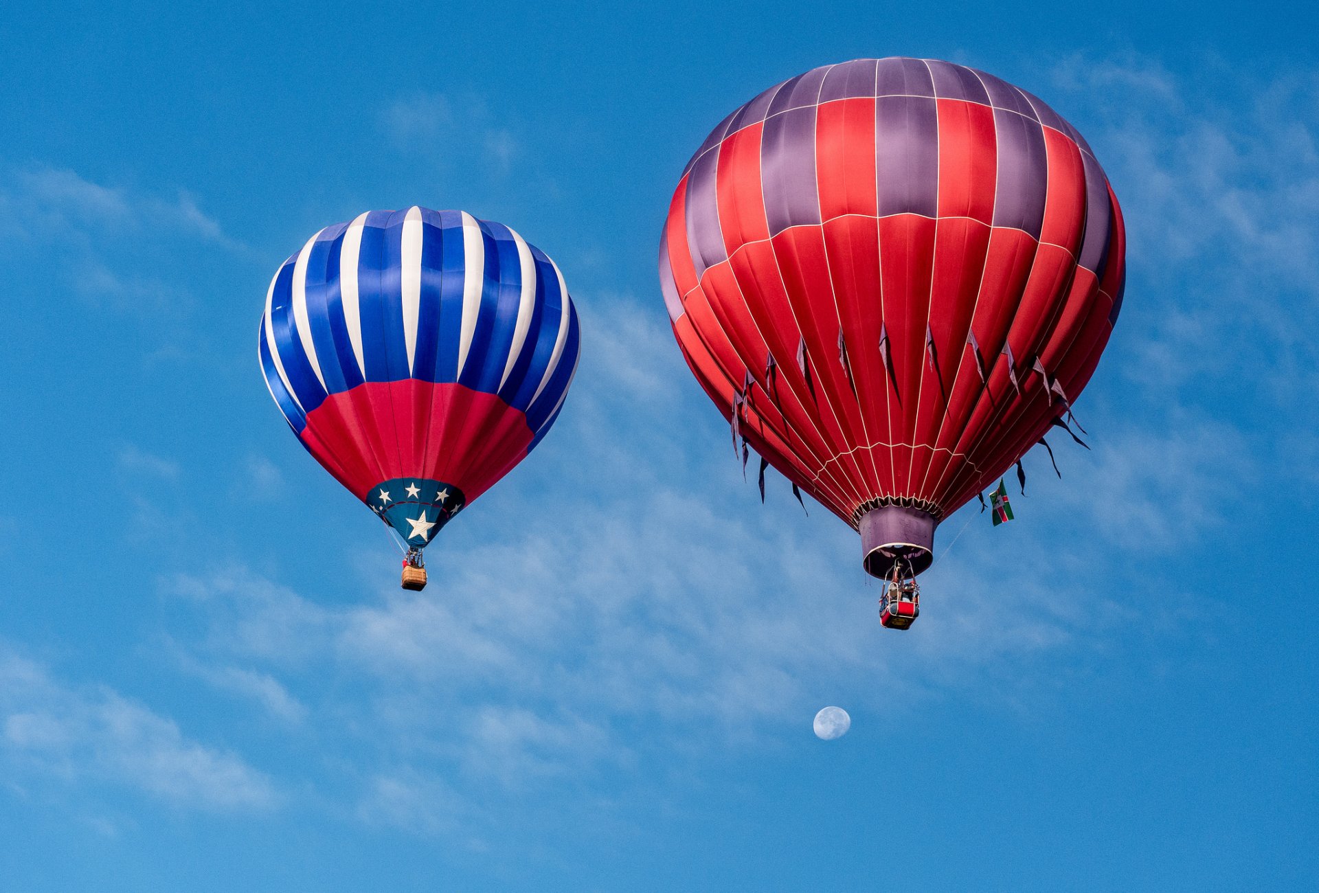 ballon sport ciel lune