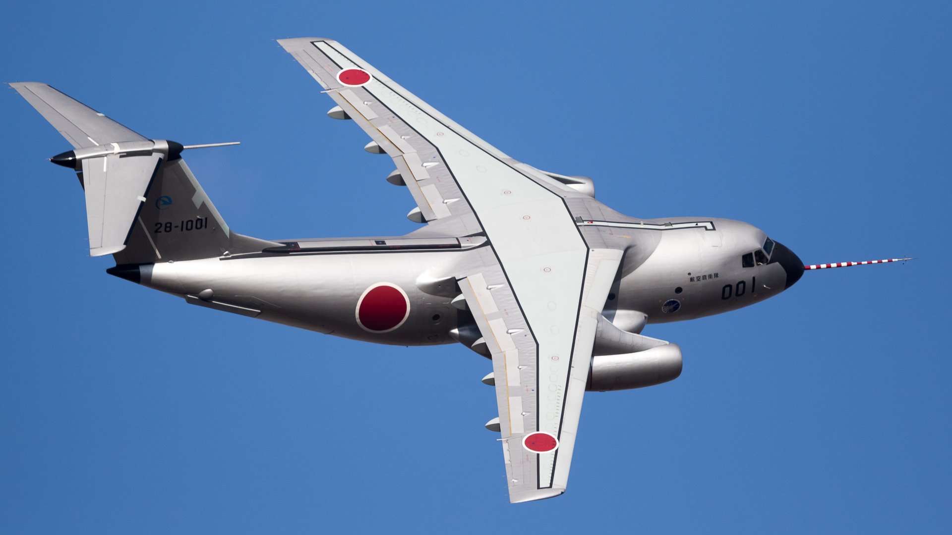 kawasaki c-1 bimotor transporte militar avión