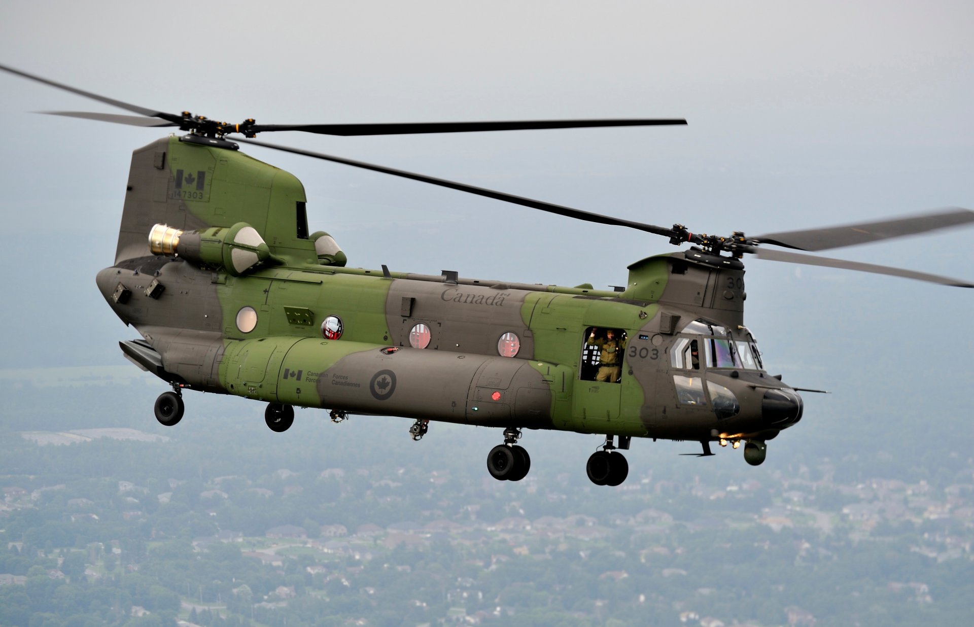 ch-47f chinook kanadisch militär transport flug