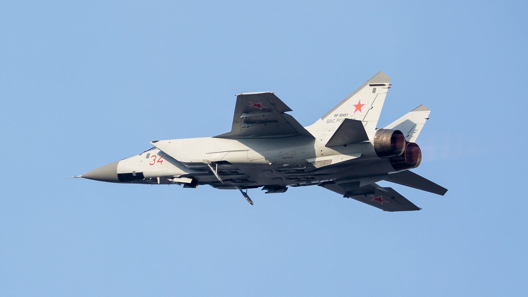 mig-31 double fighter interceptor