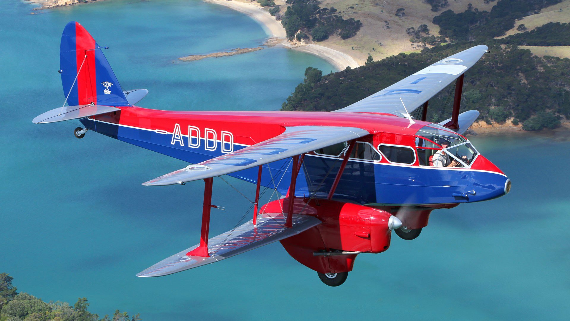 aereo volo paesaggio mare retro