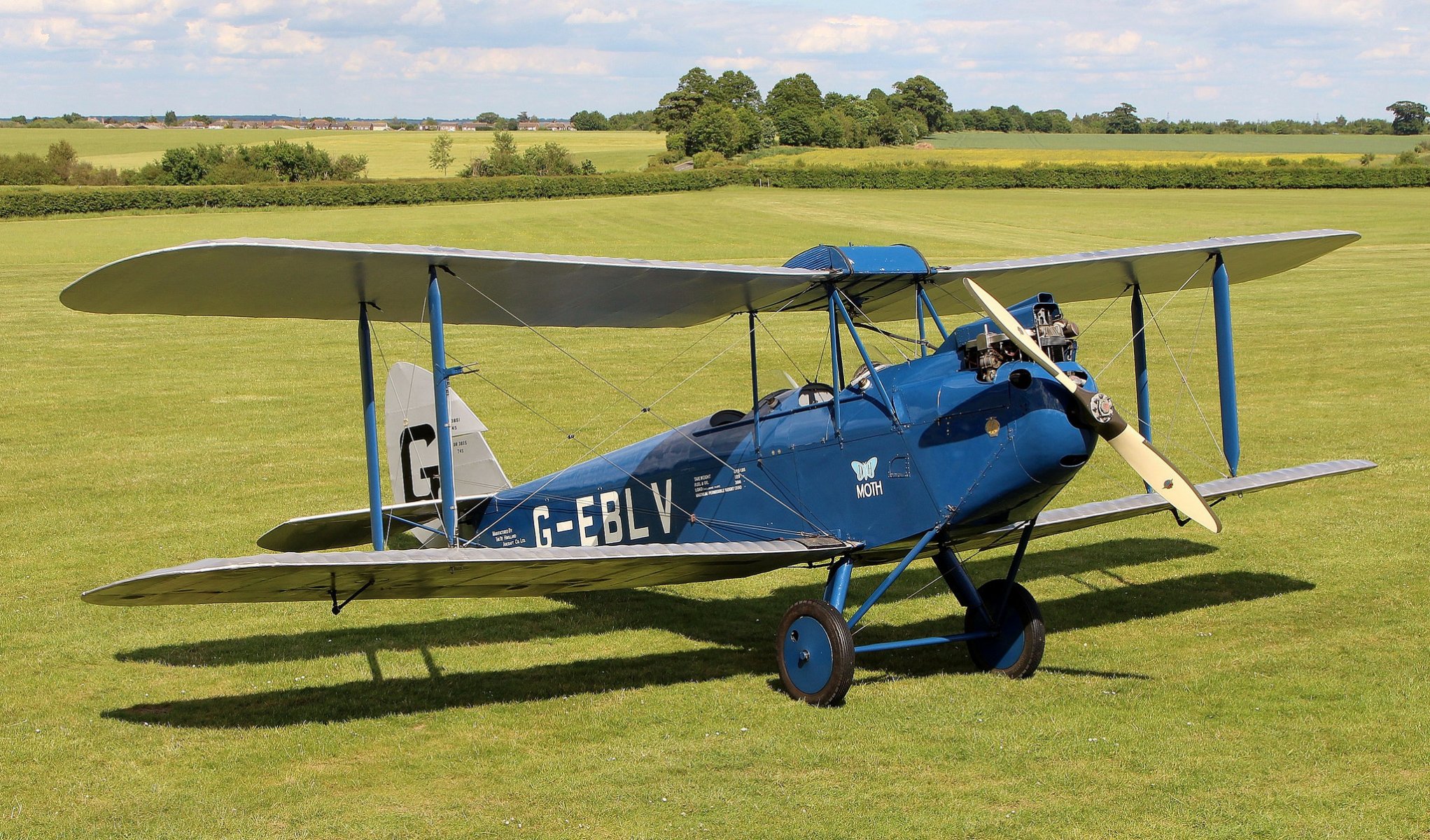 de havilland dh.60 mol doppio biplano