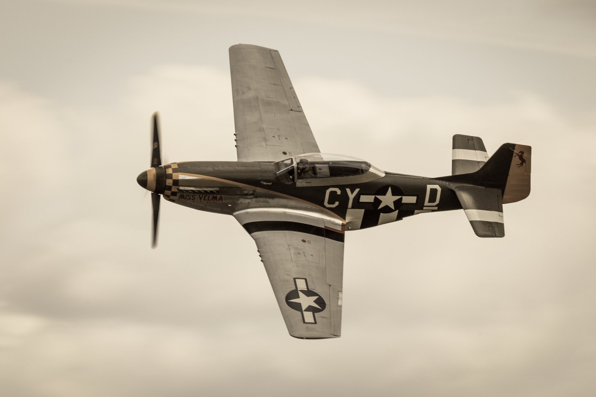 p-51d mustang monoplaza caza