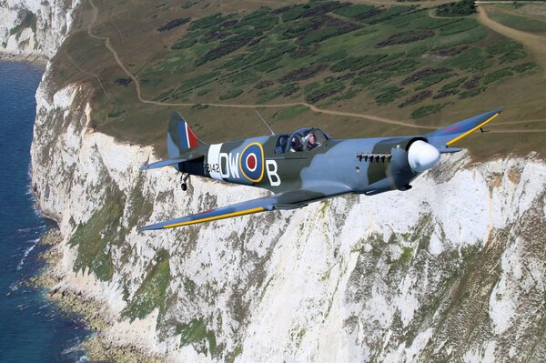 Superstar britischer einmotoriger Spitfire-Kampfjet