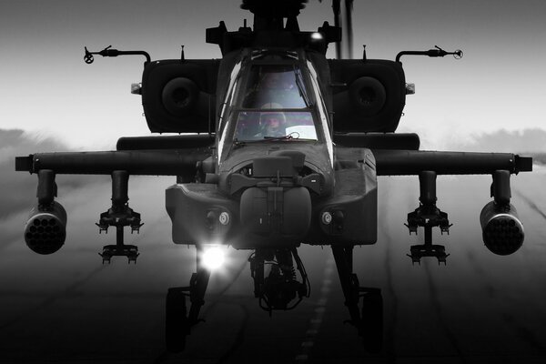 Caza de ataque apache ah-64 foto